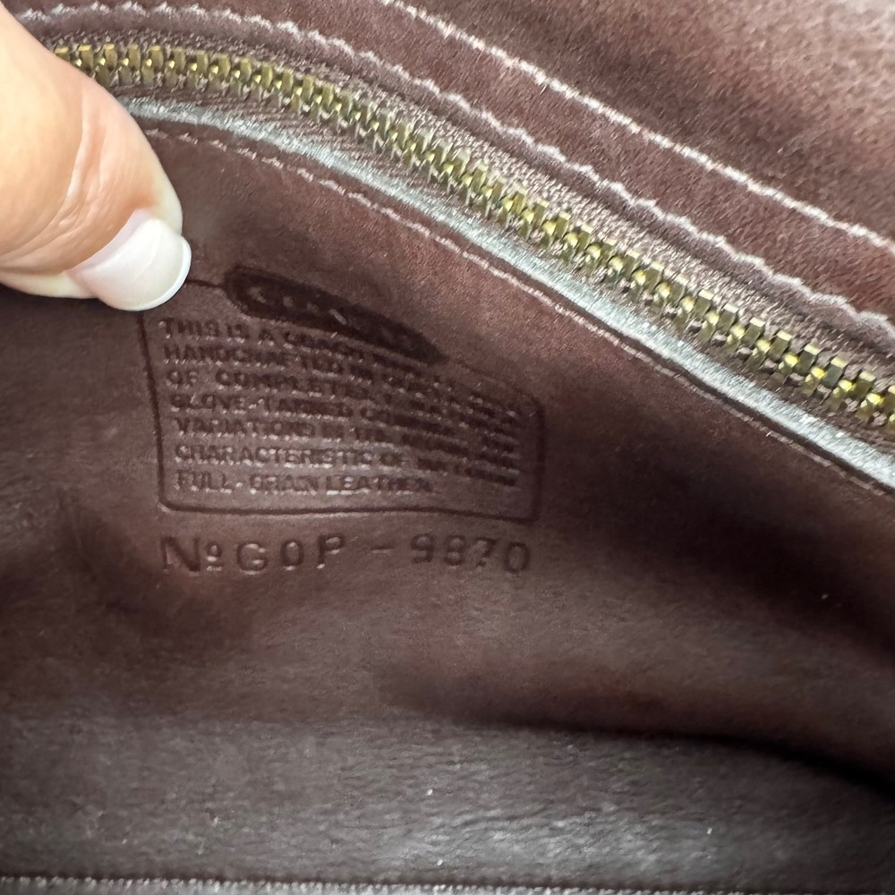 Vintage Coach Mahogany Brown Court Bag Convertible Crossbody 9870 Rare EUC - Picture 3 of 16